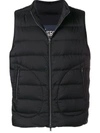 Herno Legend Matte Nylon Down Puffer Vest In Black