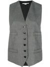 STELLA MCCARTNEY STELLA MCCARTNEY BUTTONED UP VEST - GREY