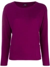 ASPESI ASPESI CASHMERE FINE KNIT jumper - PINK & PURPLE