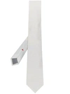 Dell'oglio Micro Ribbed Tie In White