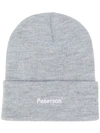 PATERSON PATERSON. EMBROIDERED LOGO BEANIE - GREY