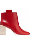 MERCEDES CASTILLO MERCEDES CASTILLO WOMAN BAILEE LEATHER ANKLE BOOTS RED,3074457345618970646