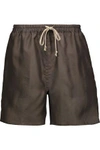 RICK OWENS WOMAN SILK-ORGANZA SHORTS ANTHRACITE,GB 1071994536342240