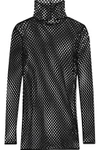 BY MALENE BIRGER BY MALENE BIRGER WOMAN HADOS MESH TURTLENECK TOP BLACK,3074457345619221748