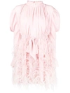 Valentino Verziertes Kleid Mit Langen Ärmeln - Rosa In Pink & Purple