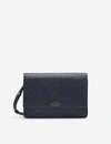 SMYTHSON PANAMA CROSS-GRAINED LEATHER PURSE WITH STRAP,895-10192-1021643