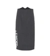 OFF-WHITE STRETCH WOOL PENCIL SKIRT,P00336186