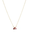 ALIITA TU Y YO GOTA 9KT GOLD NECKLACE WITH GARNET AND TOURMALINE,P00352838