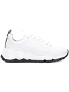 Pierre Hardy White Leather Street Life Sneakers