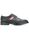 THOM BROWNE Tricolor webbing classic longwing brogue,MFD100A00198