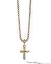 David Yurman Roman 18k Yellow Gold Roman Cross Amulet Pendant In Gold