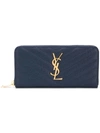 SAINT LAURENT SAINT LAURENT 'MONOGRAM' WALLET - BLUE