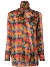 ADAM LIPPES REMOVABLE SCARF BLOUSE