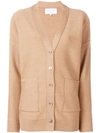 OPPORTUNO OPPORTUNO GLEN DROP SHOULDER CARDIGAN - NEUTRALS