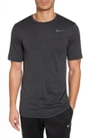 Nike Hyper Dry Training T-shirt In Black/ Anthracite/ Hematite