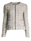 REBECCA TAYLOR Speckle Tweed Jacket