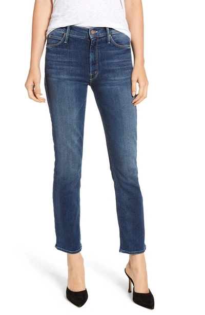 Mother Dazzler Mid-rise Ankle Straight-leg Jeans In Pardon My French