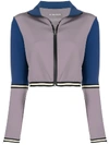 PINKO COLOUR BLOCK ZIPPED JACKET