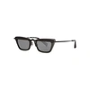 ALAIN MIKLI BLACK SQUARE-FRAME SUNGLASSES,2673255