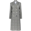 CALVIN KLEIN 205W39NYC CHECKED DOUBLE-BREASTED COAT
