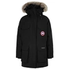 Canada Goose Expedition Black Fur-trimmed Arctic-tech Parka, Coat In Black