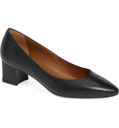 Aquatalia Pasha Leather Pumps In Black