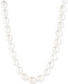 CAROLEE SILVER-TONE IMITATION & FRESHWATER PEARL (4-12MM) 16" COLLAR NECKLACE