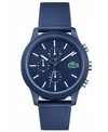 Lacoste 12.12 Chronograph Silicone Band Watch, 44mm