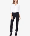 Nydj Sheri Tummy Control Slim Straight-leg Jeans In Black