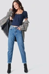RUT & CIRCLE Louisa Straight Jeans Blue