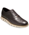 Cole Haan Men's Zerogrand Leather Wing-tip Oxfords In Java/ Cobblestone