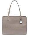 DKNY COMMUTER PEBBLE LEATHER LOGO TOTE, CREATED FOR MACY'S