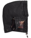 Barbour Waxed-cotton Tartan-lined Hood In Black