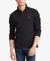Polo Ralph Lauren Long Sleeve Polo Shirt In Polo Black