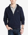 Polo Ralph Lauren Double-knit Hoodie In Navy