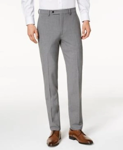 Calvin Klein 40vm630 Chino Pants Mens Gray Cotton Stretch Slim-fit Zip Fly Mxx39 In Medium Grey