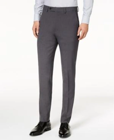 Calvin Klein Men's Infinite Stretch Skinny-fit Dress Pants In Dark Grey