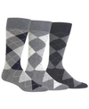 POLO RALPH LAUREN RALPH LAUREN MEN'S SOCKS, DRESS ARGYLE CREW 3 PACK SOCKS