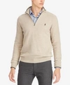 Polo Ralph Lauren Men's Cotton Quarter-zip Sweater In Natural