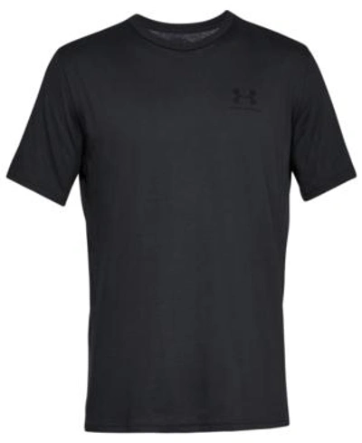Under Armour Men's Sportstyle Left Chest Short Sleeve T-shirt In Black