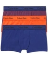 Calvin Klein Men's Cotton Stretch Low-rise Trunks 3-pack Nu2664 In Orange Sky Assorted