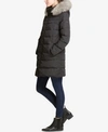 DKNY FAUX-FUR-TRIM PUFFER COAT, CREATED FOR MACY'S