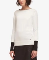 DKNY COLORBLOCKED SWEATER, CREATED FOR MACY'S
