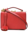 MARK CROSS MARK CROSS BOXY SNAP TOP SATCHEL - RED