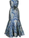 Bambah Bluestar Midi Dress In Blue