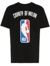 MARCELO BURLON COUNTY OF MILAN X NBA PRINT RIBBED NECK T-SHIRT
