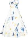 Bambah Carnation Midi Dress In White