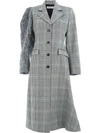 AALTO CHECKED SINGLE-BREASTED COAT