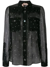 N°21 SHEER SPOTTED SHIRT
