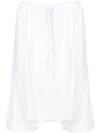 UNCONDITIONAL UNCONDITIONAL CROPPED HAREM TROUSERS - WHITE